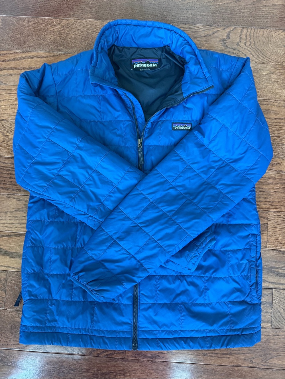 Patagonia Kids Blue Quilted Puffer Jacket